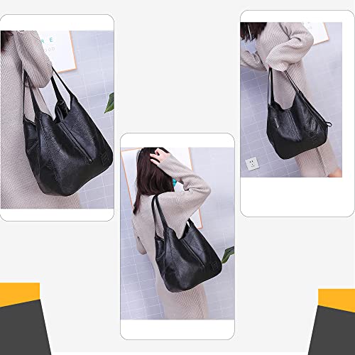 Image of HUGGI Hobo Bags for women | Faux Leather Material with improve strap & zipper | Elegant hand bag for women in office, function | 33 x 12 x 32 cm