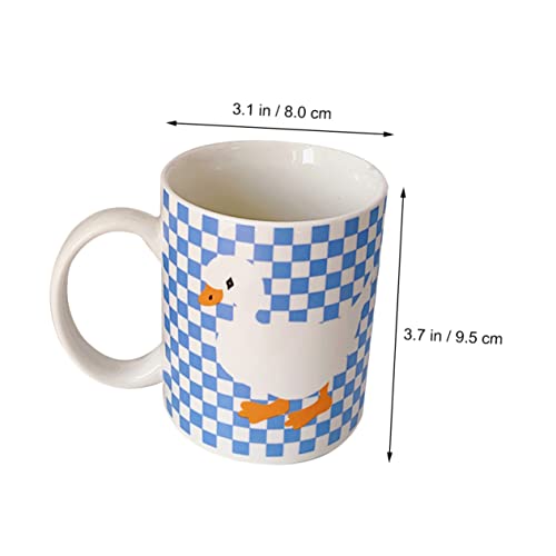 Luxshiny 1Pc Torcer Pato Copo De Cerâmica Canecas De Cerâmica Tumbler Caneca De Bebida De Porcelana