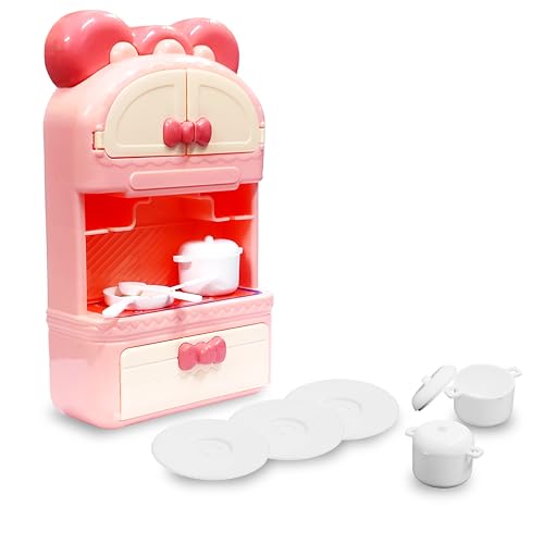 Image of VGRASSP Little Kitchen Set Toy for Kids with Simulating Small Cooking Accessories - Portable On-The-Go Pretend Play Toy for Boys and Girls - Color As Per Stock (Little Kitchen)