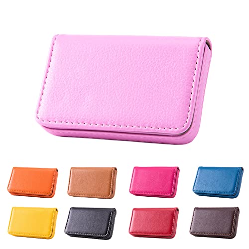Waylipun Business Card Holder, PU Leather Business Card Case