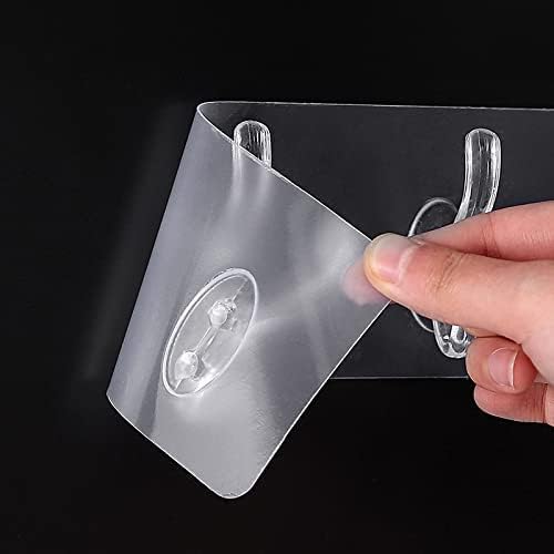 Image of KHEDU FAB 1 Pc's Self Adhesive Wall Hooks for Kitchen Organizer Hook for Wall Without Drilling for Home Kitchen Bathroom Bedroom Keys Bag Towels Hanger for Hanging Clothes Strong (3-Hook-Hanger)