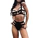 Damen Spitze BH Halfter Lace Bralette Set Sexy Bandage Neckholder Bra Push Up Erotische Ouvert-Dessous Kostüme Käfig BH Strappy hohl Bustier BH Riemchen aushöhlen BH Bustier Käfig BH