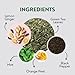 Lemon Ginger Green Tea Bags (50 Count), Green Tea with Orange Peel, Black Pepper & Mint Extract, Caffeinated, Real and Natural Green Tea, Blended with Fresh Herbs and Spices, Gluten Free