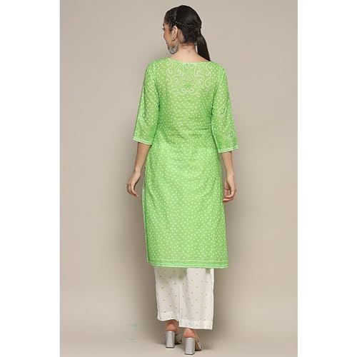 Image of BIBA Women Biba Women Voile Straight Suit Set
