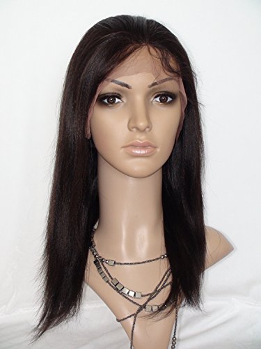 Cheap 8" Lace Front Wig For Sale Mongolian Virgin Remy Human Hair Yaki