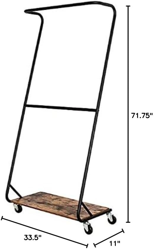 RUSTIC Z-Frame Double Bar Garment Rack