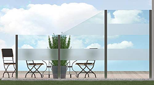 Bijon Sichtschutz Glas Terrassen, Windschutz Glaszaun, Garten, Unterer...