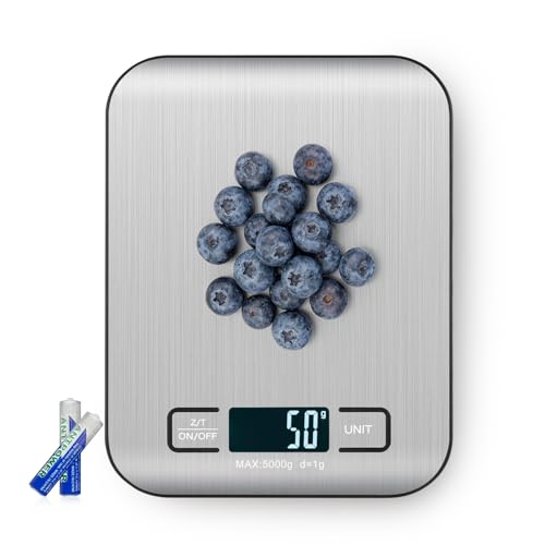 Kitchen Scales Digital, 11lb/5kg Ultra Thin Food/Cooking/Baking S...
