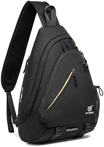 SKYSPER Urban X18 Chest Bag Men's Large 14 Inch Laptop Sling Shoulder Bag Crossbody Pack Shoulder Bag for Hiking Outdoor Travel