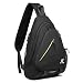 SKYSPER Sling Laptop Bag (Up to 13 Inch) - 18L Crossbody Sling Backpack Travel Shoulder Bag Hiking Daypack for Men Women(Black)