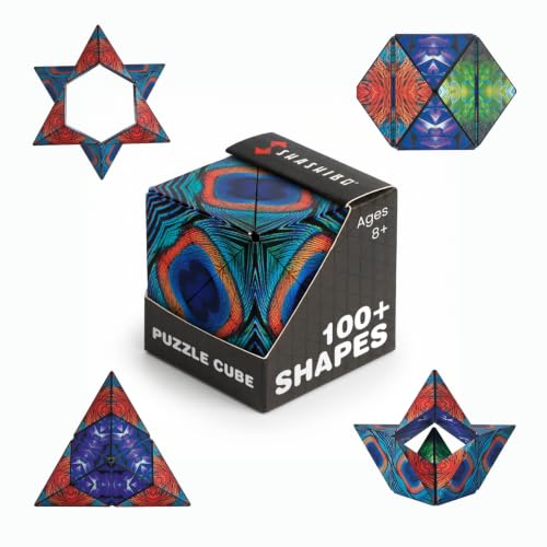 Shashibo Shape Shifting Box - STEM Fidget Toy with Ultra Strong Magnets - Sensory Puzzle Cube Transforms Into 100+ Shapes, Easter Basket Stuffers Gift for Kids, Teens, and Adults (Wings)