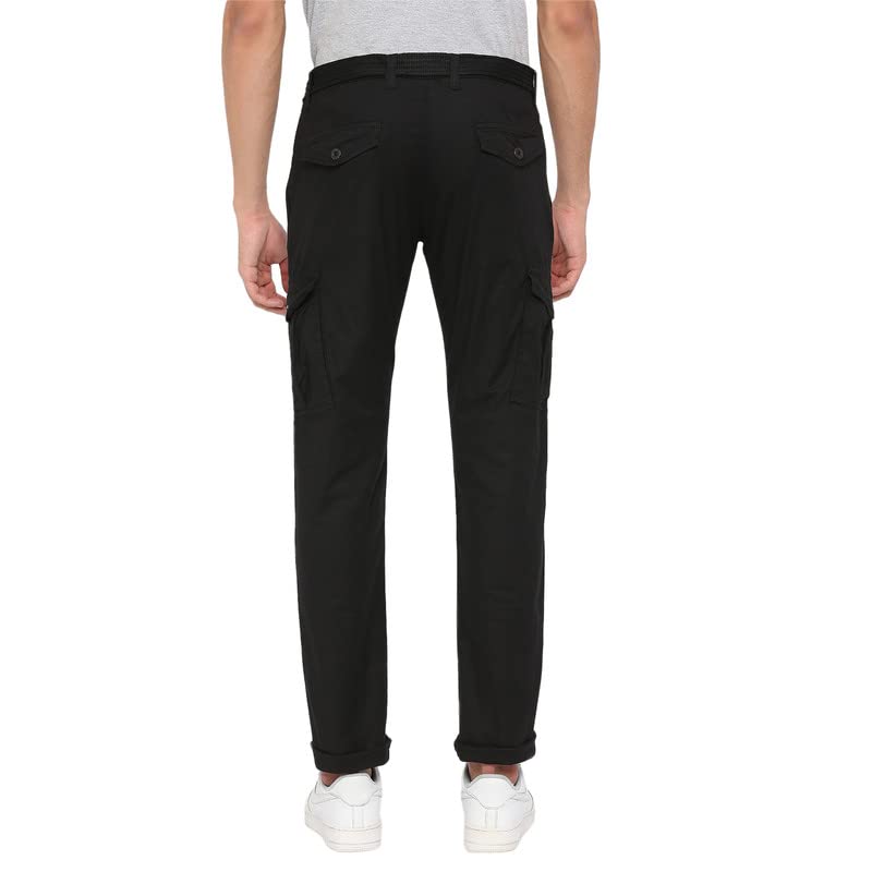 Image of BEEVEE Mens Fixed Waist Cargo Pant with D-Ring Belt.