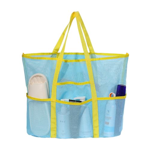 Beach Bag Large Swimming Clothes Storage Sundries Organization Portable Mesh Storage Beach Bag2