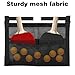 CYUXING Ping Pong Paddle Storage Bag with Mesh Storage Bag, Simple Black Ping Pong Accessories for Balls & Paddles, Sports Holder Supplies with Straps Easy to Install