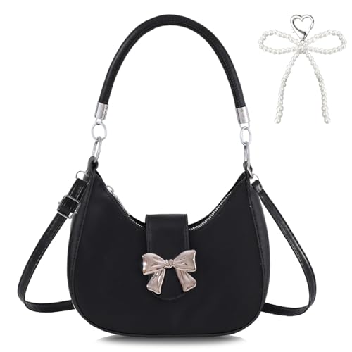 LYDZTION Shoudler Bag for Women,Tote Bag Purses for Women Crescent Adjustable Shoudler Strap Bag,Leather Crossbody Purse