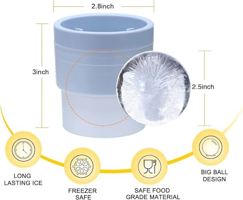 Molde para bolas de hielo redondas de silicona miniatura 6