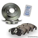 Schneller Versand BREMSSCHEIBEN + BREMSBELÄGE HINTEN KOMPLETTSET BREMSENKIT BREMSE HINTERACHSE