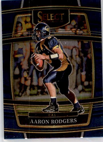 2022 Panini Select Draft Picks Retail Blue Football #28 Aaron Rodgers Cal Golden Bears Concourse Officially Collegiate NCAA Licensed Trading Card (Stock Photo shown, card straight from pack and box in Near Mint to Mint Condition)