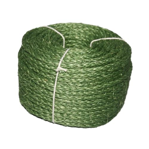 KESOTO Corde en Sisal pour Chat, Poteau à gratter, Corde à gratter pour Chat, Artisanat épais, 6mm x 20M, Vert