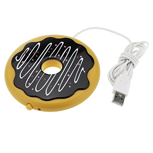 OFKPO USB Powered Cup Mug Warmer Coffee Tea Beverage Heater Coaster Tray Pad Cookie Designed, Light - Image 2