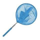 Generisch Pool-Skimmer-Netz – -Laubkescher, Teleskop-Aluminiumstange aus Edelstahl | Schwimmender, reinigender Teichskimmer für Outdoor-Aktivitäten, Teiche, Whirlpools