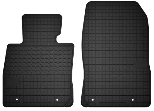 Wielganizator Automatten-Set – Passend für Mazda CX-3 (2014-2021) – Gummimatten – Autozubehör – Auto Fußmatten – 2-teilig – Schwarz