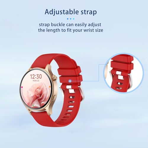 Correa para reloj Fitpolo DR06/AR-01 silicona roja miniatura 6