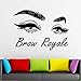 Produktbild Brauen Beauty Salon Wandtattoo Fensteraufkleber Frau Gesicht Wimpern Wimpern Augenbrauen Abnehmbare Home Decals Dekor 42X56Cm