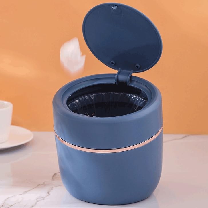 Basura de encimera mini bote de basura con tapa tipo prensa 16cm 7