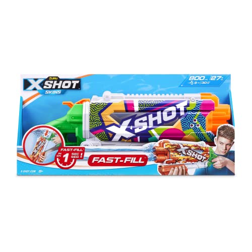Pistolet à eau XSHOT Fast Fill : remplissage en 1 seconde et tir à 9 mètres