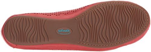 SoftWalk Women's Napa Laser Ballet Flat, Red, 9.5 Narrow | Image 3