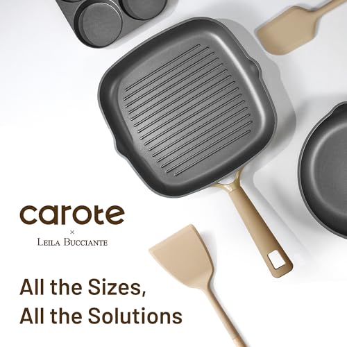 Image of CAROTE 31PCS Pots and Pans Set, Nonstick Cookware Set Kitchen Non Stick Induction Titanium Cookware Non-toxic Granite Cooking set, PFOA Free