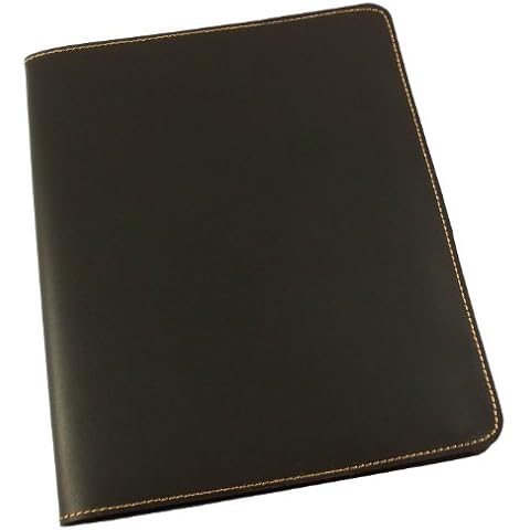 Rustic Ridge Refillable Leather Composition Notebook - Composition Notebook Cover - Leather Notebook Cover (Black) Cover
