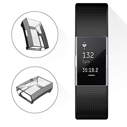 Carcasa de pantalla completa para Charge 2 y cubierta de reloj inteligente 4