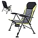 Ejoyous Chaise de pêche Pliable, Chaise de Camping Chaise Pliable Fauteuil de pêche Fishing Chair Chaise Pliante avec Coussin Amovible pour Camping Pêche Plage Festival Jardin 210 Kg