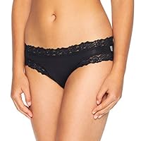 Jockey Women's Underwear Parisienne Classic Bikini Brief, Black, 14
