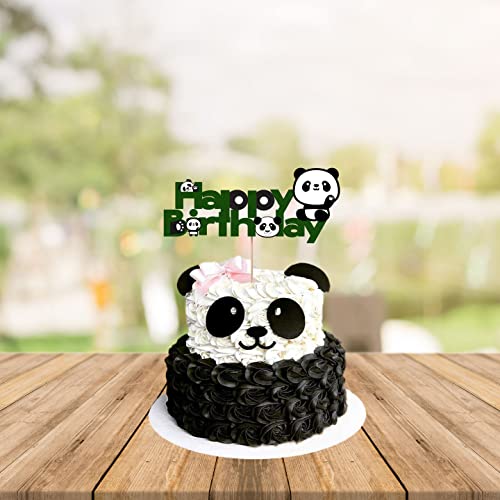 Image of FestikoCute Cartoon Panda Party Supplies,Children Party Decoration,Girl Birthday Decoration Cake Topper for Birthday Decoration