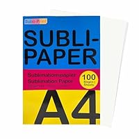 Sublimationspapier 100 Blatt A4: Subli-Print Sublimationspapier A4 Für Tassen, Textilien, Keramik, Metall und Mehr - Exzellente Pigmentübertragung, schnelle Trocknung. EPSON, SAWGRASS, RICOH, Brother.