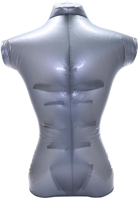 PVC Plastic Male Upper Half Body Without Arm Top Shirt Display Inflatable Mannequin Men Dummy Torso Model