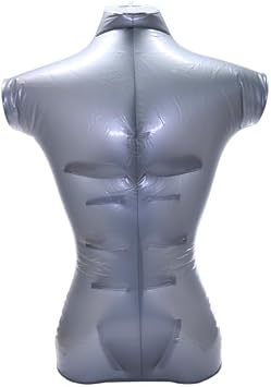 PVC Plastic Male Upper Half Body Without Arm Top Shirt Display Inflatable Mannequin Men Dummy Torso Model