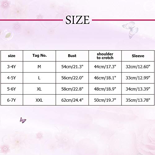 ZNYUNE Girls Dance Dresses Long Sleeve Ballet Outfit Leotard B214_RedElk_XXL - Thumbnail 2