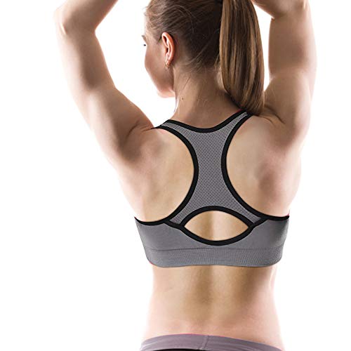 Nakeey Damen Sport BH Starker Halt Gekreuzt Rücken Gepolstert Fitness Lauf Joggen Yoga Bra – Bild 3