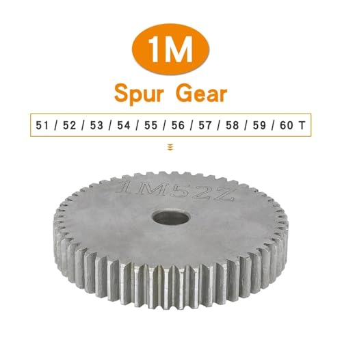Engrenage cylindrique 1M acier carbone élimine jeu mécanique 8mm
