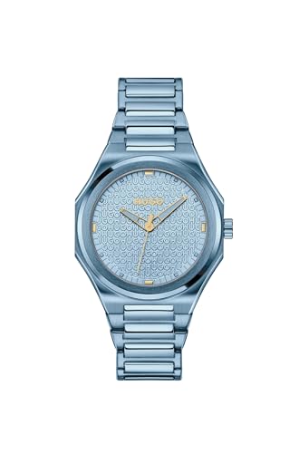 El Mejor Listado de Hugo Boss Relojes para comprar hoy. 49 Hugo - Reloj para Mujer Azul - Movimiento de Cuarzo - Acero Inoxidable Azul - Diseño Contemporáneo