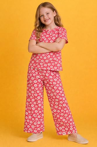 Image of TotzTouch Night Dress Kids Girls - Soft, Comfy & Adorably Stylish Printed Pyjama Set Age 6 Months to 15 Years