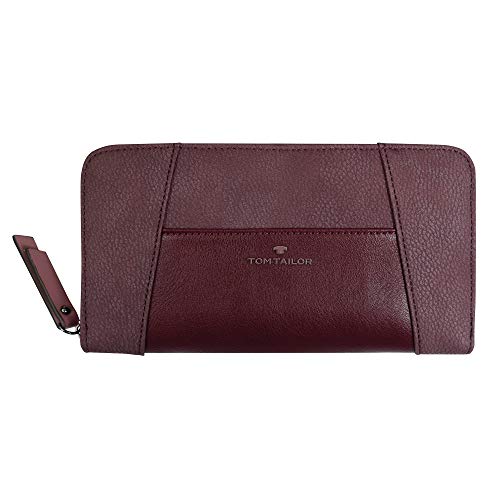 Tom Tailor Acc Lone, Billetera para Mujer, Burdeos, L