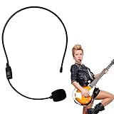 Spooktacular Creations Fake Microphone Headset Prop, Rockstar Singer Costume Headband Mic Accessories, Rock Star Headphones for Adults Men Women Halloween Cosplay Party props