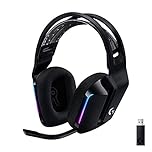 Logitech G733 Lightspeed Wireless RGB Gaming Headset, Black