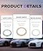 PAIYUE 12PCS Differential Gasket,Car Accessories,Differential and Transmission/Transfer Case Drain Plug Crush Washers Kit,Replacement for OEM Number 9043024003,1215710010,90430A0003