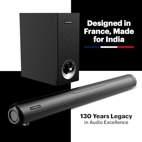 Image of Thomson 160 Watt Bluetooth Soubbar with Subwoofer I Alphabeat160, SpeakerBar, Home Theatre, Woofer, RMS Sound Output